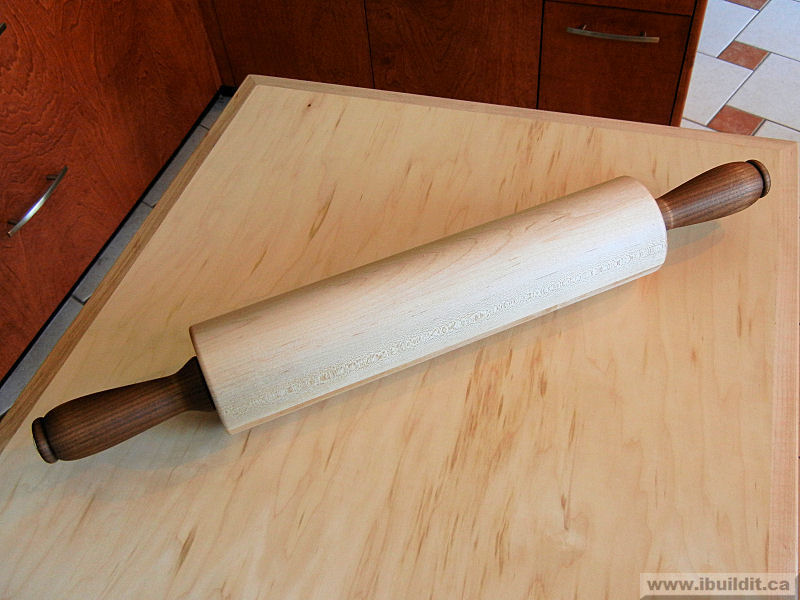 how to make a rolling pin from solid maple and walnut